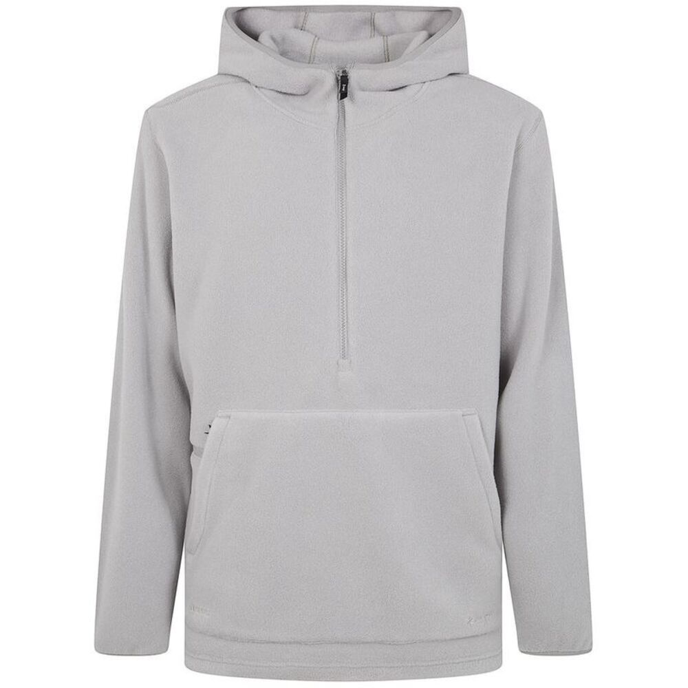 SNOW PEAK Men's Fleece Pullover Hoodie with Half-Zip Men GREY Sweaters &